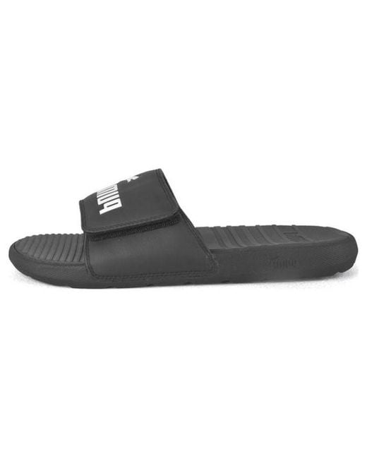 PUMA Black Cool Cat Sports Slippers for men