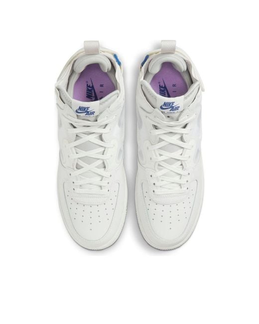 Nike White Air Force 1 Mid React 'Summit' for men
