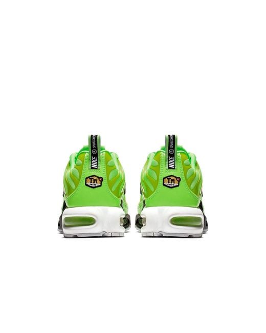 Nike Green Air Max Plus Premium 'Overbranding Lime Blast' for men
