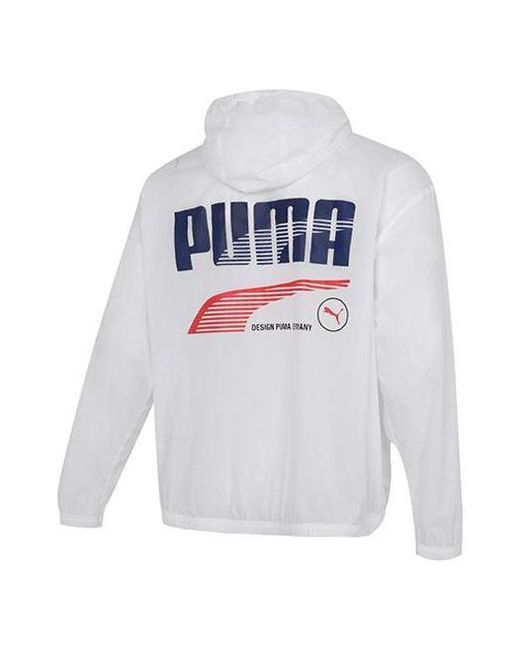 PUMA White Decor 8 Lightweight Woven Jacket for men