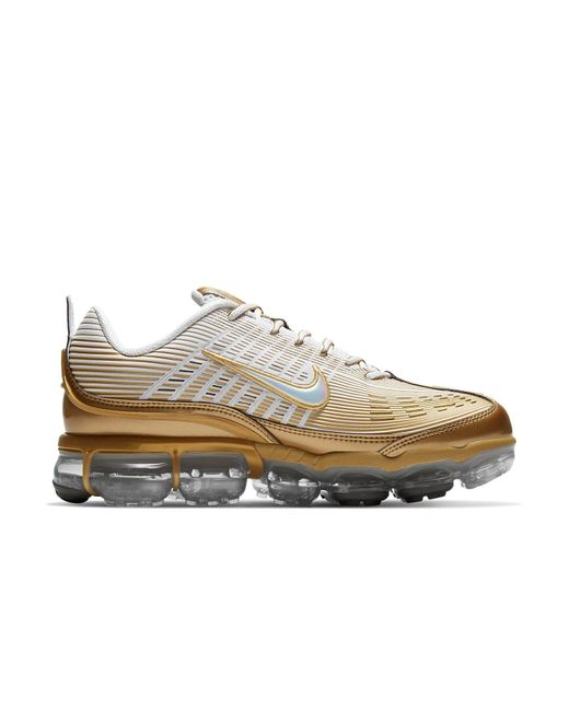 vapormax gold and white