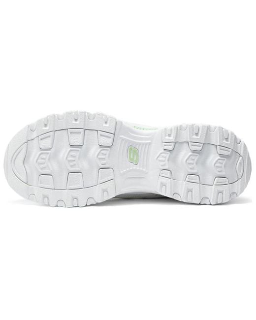 Skechers White (Wmns) Sport D'Lites 1.0