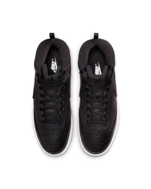 Nike Black Court Vision Mid Winter Phantom' for men