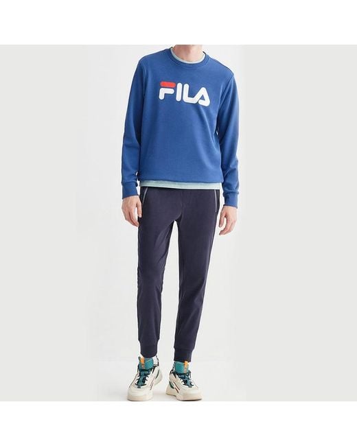Fila Blue Pocket Sports Pants/Trousers/Joggers for men