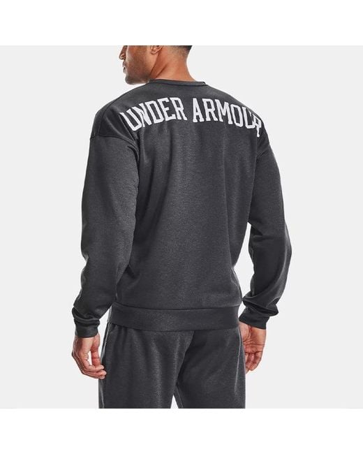 Under Armour Black Recover Round Neck Training Loose Sports for men