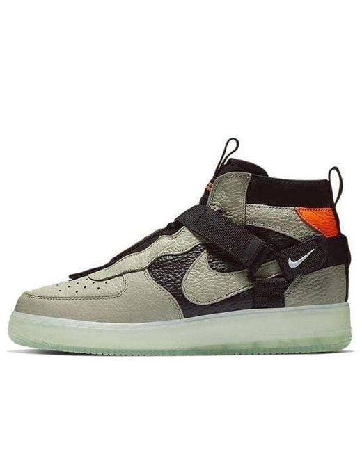 Nike Brown Air Force 1 Mid Utility 'Spruce Fog' for men