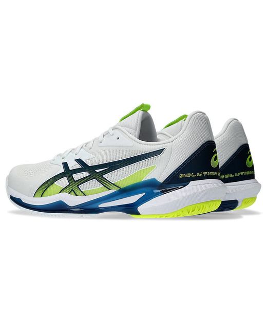 Asics Multicolor 1041a438-102 Solution Speed Ff 3 White/mako Blue Uk 5.5 for men