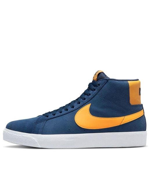 Nike Blue Zoom Blazer Mid Sb 'Michigan' for men