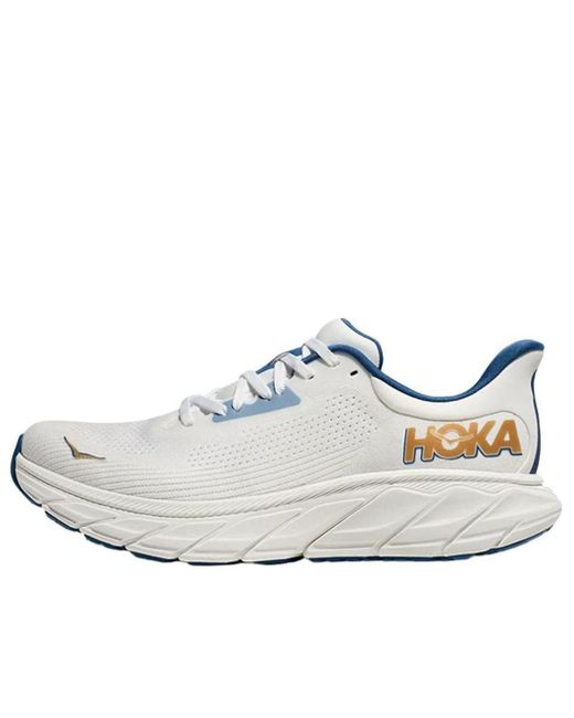 Hoka One One White Arahi 7 2E Wide 'Frost' for men