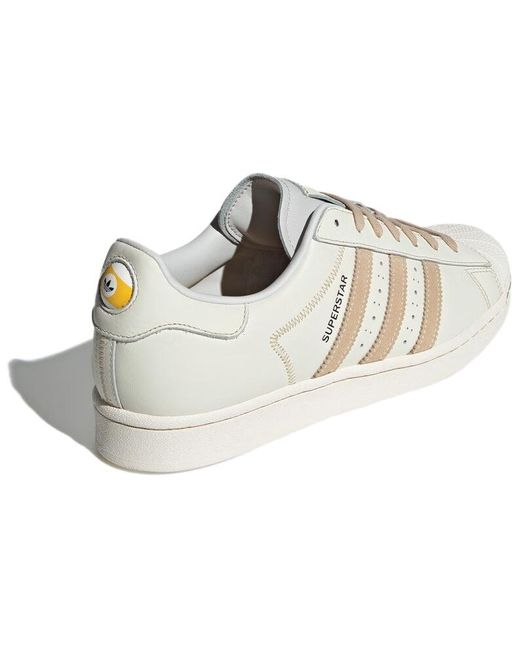 Adidas White Originals Superstar Tan' for men