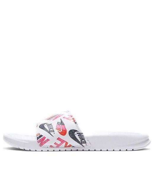 Nike White (Wmns) Benassi Jdi Print 'Floral' for men