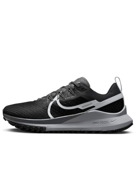 Nike Black React Pegasus Trail 4 Trainers Sneakers Trail Running Shoes Dj6158