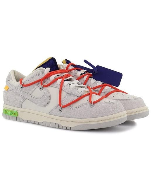 Nike Blue X Off- Dunk Low 'Lot 13 Of 50' for men