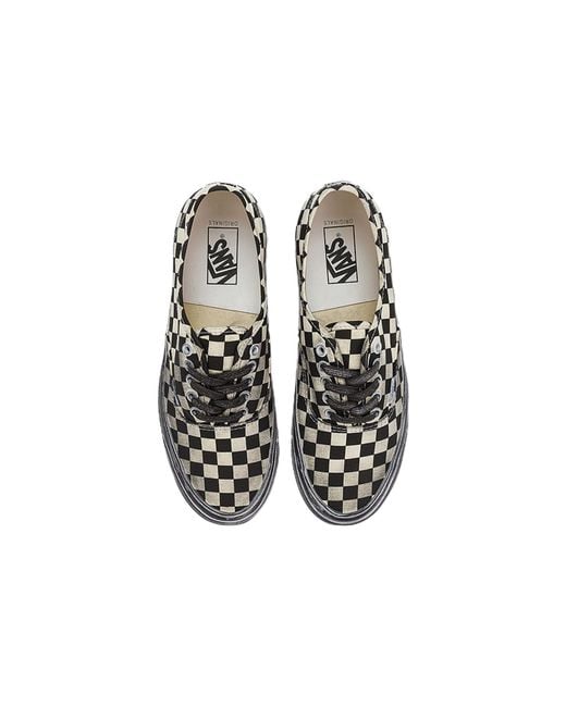 Vans Black Vault Og Authentic Lx 'Stressed Checkerboard' for men