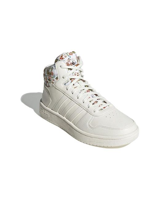Adidas White (Wmns) Hoops 2.0 Mid