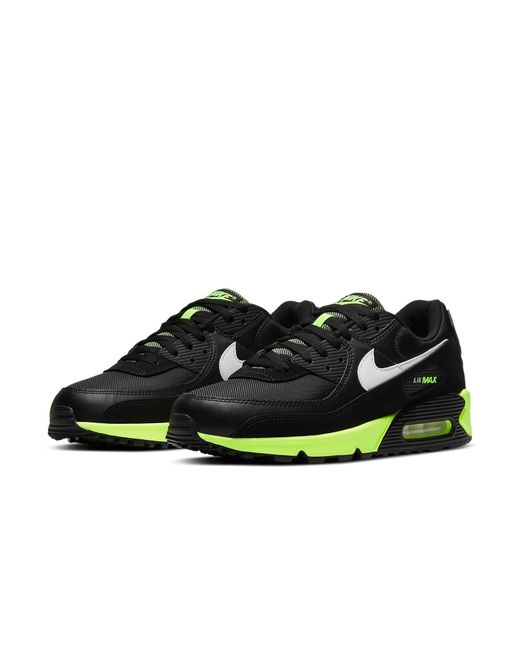 Nike Black Air Max 90 Hot Lime' for men