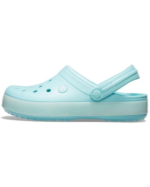 CROCSTM Blue Classic Clog Translucent Beach Ice Sandals for men
