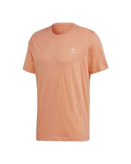 Adidas Orange Originals Sports Round Neck Short Sleeve for men