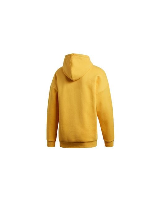 Adidas Yellow Urban Whd Bst Logo Fleece Lined Stay Warm Casual Pullover Color for men