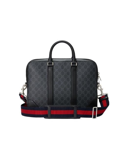 Gucci Black Gg Supreme Briefcase for men