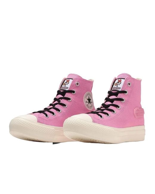 Converse Purple Chuck Taylor All Star Plts Hi 'The Powerpuff Girls Blossom' for men