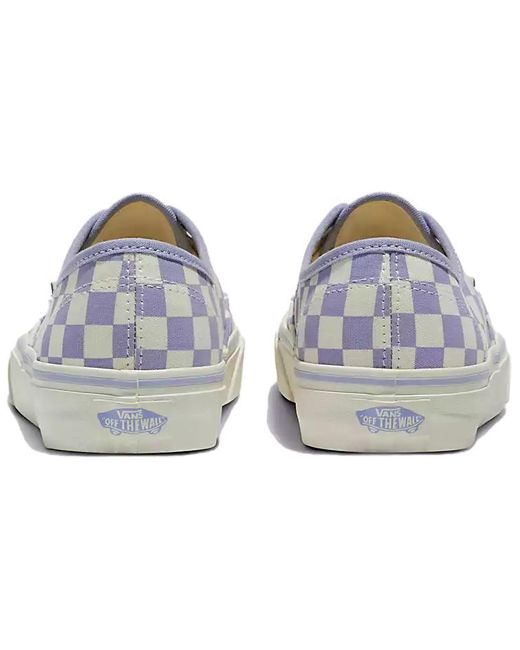Vans Blue Authentic Checkerboard Shoes for men