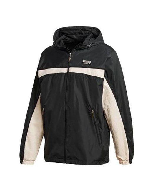 Adidas Black Ryv Pkt Wb Sports Jacket for men