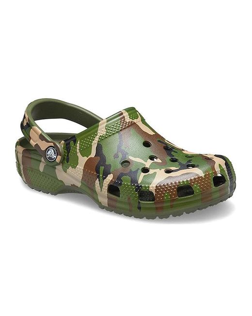 CROCSTM Green Beach Army Camouflage Sandals for men