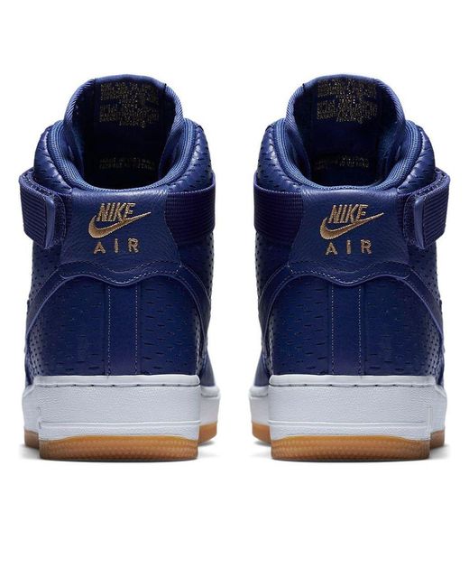 Nike Blue (Wmns) Air Force 1 High Premium 'Dark Dust'