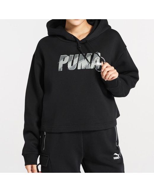 PUMA Black (Wmns) Colorblock Alphabet Logo Printing