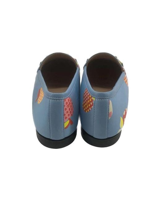 Gucci Blue (Wmns) Leather Slip On