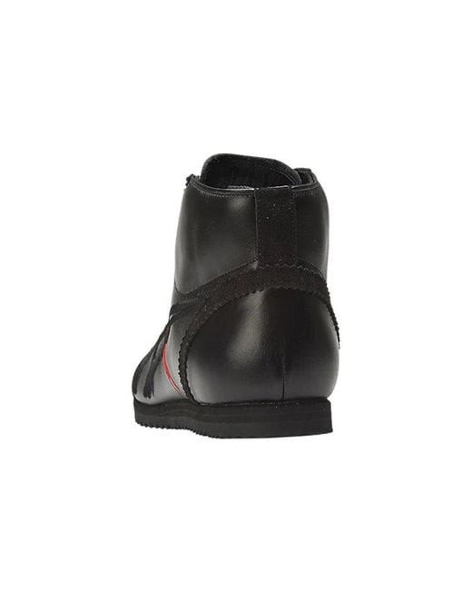 Onitsuka Tiger Black Mexico Mid Runner Dx Leather' for men