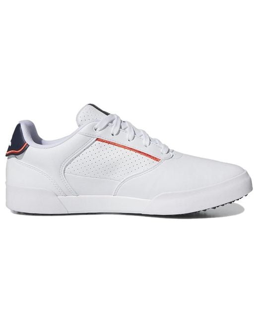 Adidas White Retrocross Spikeless Golf Shoes Collegiate' for men