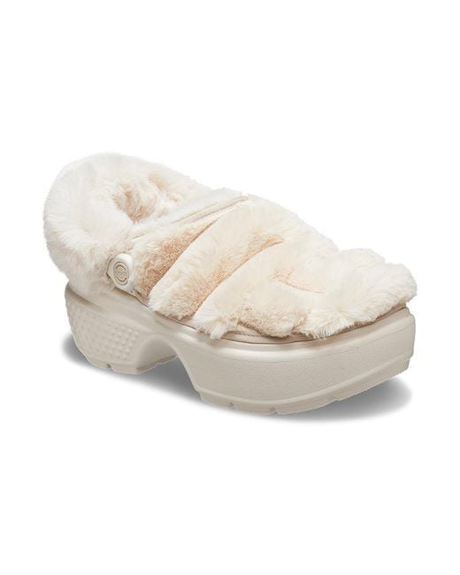 CROCSTM Natural (Wmns) Stomp Quilted Clogs 'Stucco'