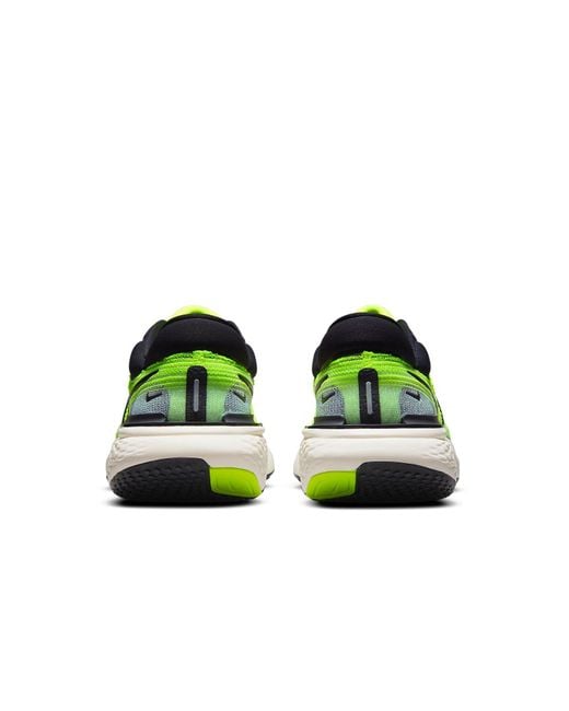 Nike Green Zoomx Invincible Run Flyknit Running Shoes for men