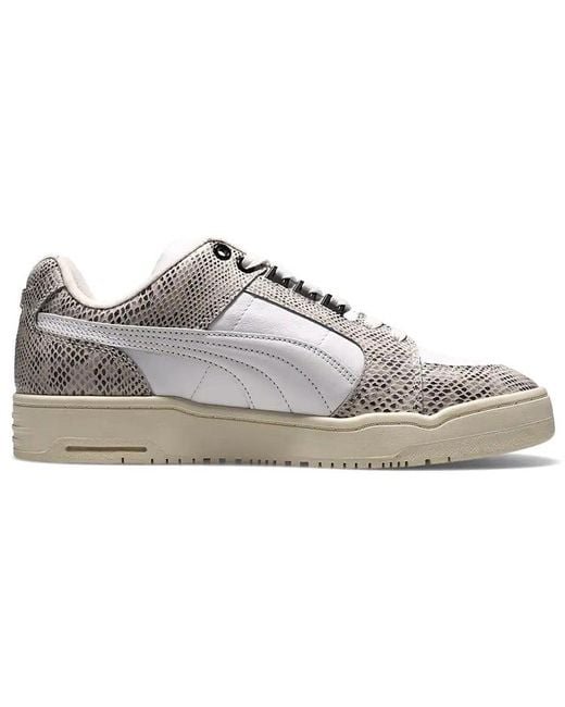 PUMA White Slipstream Low Retro Snake for men