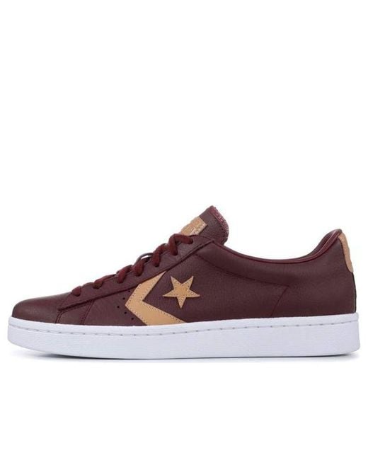 Converse Brown Pro Leather 76 Ox 'Deep Burgundy' for men