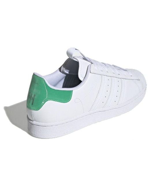 Adidas White Originals Superstar Guangzhou Retro Low Top Casual Skate Shoes for men