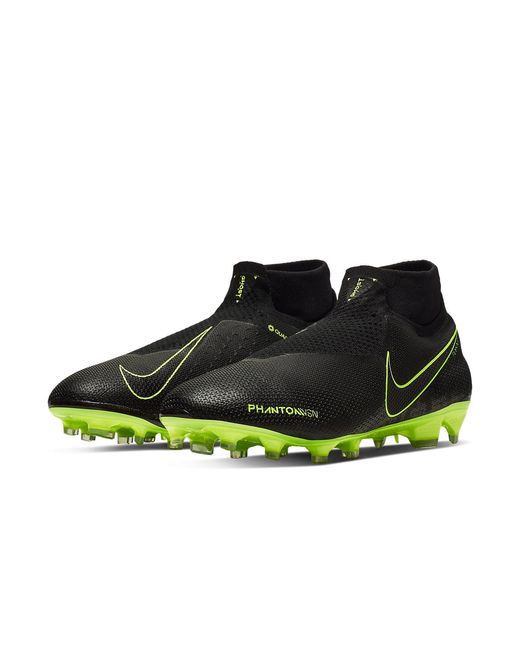 Nike Black Phantom Vision Elite Df Fg Volt' for men