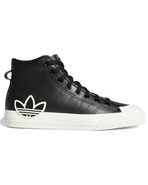 Adidas Black Nizza Hi Rf for men