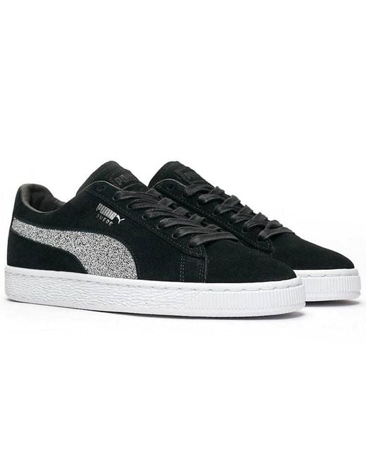 PUMA Black Swarovski X Suede Classic Crystal' for men