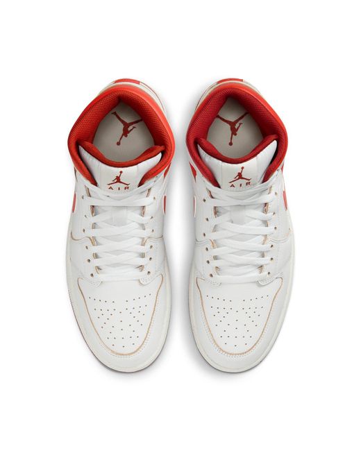 Nike White 1 Mid Se 'Dune' for men