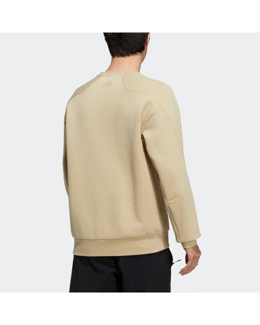 Adidas Natural Th Eng Sweat Logo Printing Casual Sports Pullover for men