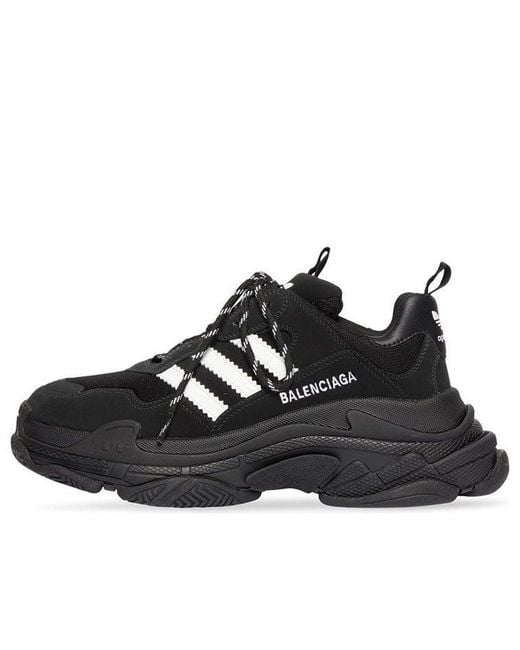 Balenciaga Black Adidas X Triple S Sneaker for men