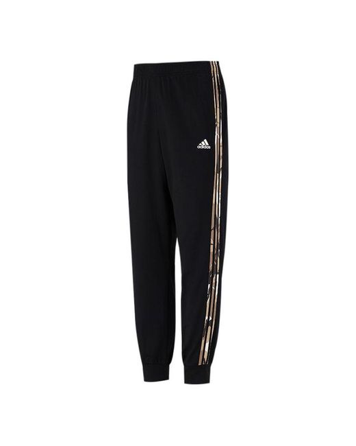 adidas Adida Contrating Coor Tripe Knit Bunde Feet Port pant/trouer/jogger  Back in Black for Men | Lyst