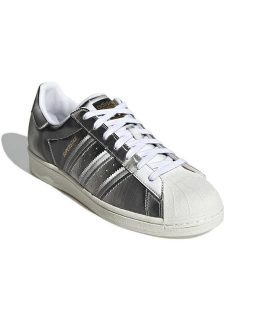 Adidas Gray Originals Superstar Shoes for men