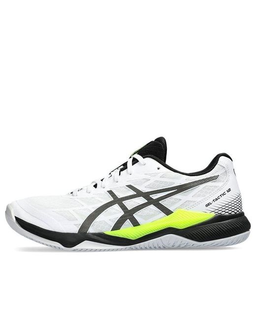 Asics White Gel-Tactic 12 Gunmetal' for men
