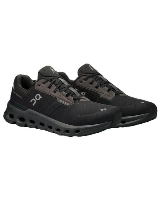 On Shoes Black Cloudrunner 2 Waterproof 'Magnet' for men