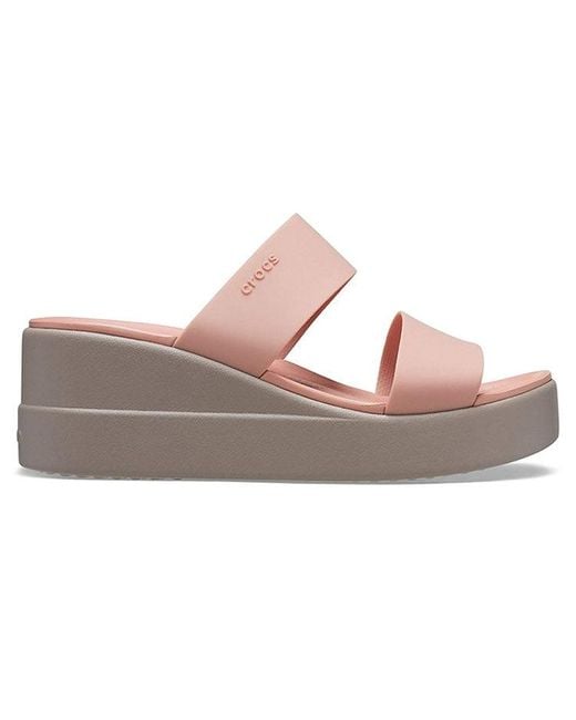CROCSTM Brown (Wmns) Brooklyn Lightweight Pale Sandals