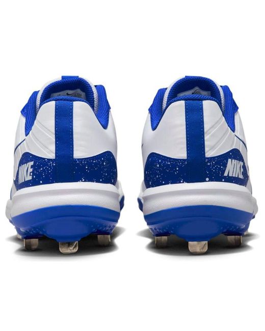 Nike Blue Alpha Huarache Varsity 4 Low 'Hyper Royal' for men